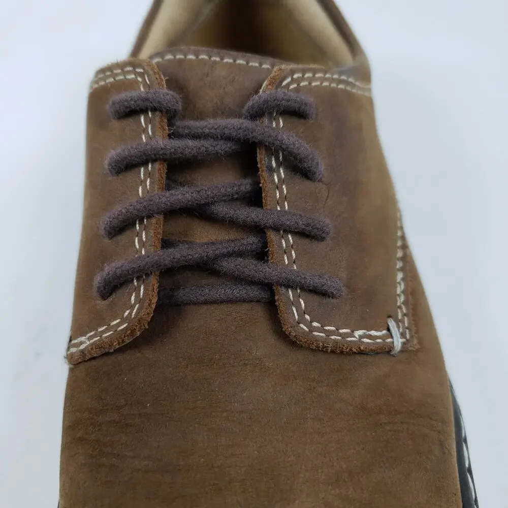 Johnston & Murphy Boys Size 1Y Brown Leather Formal Dress Shoes 28-8260
